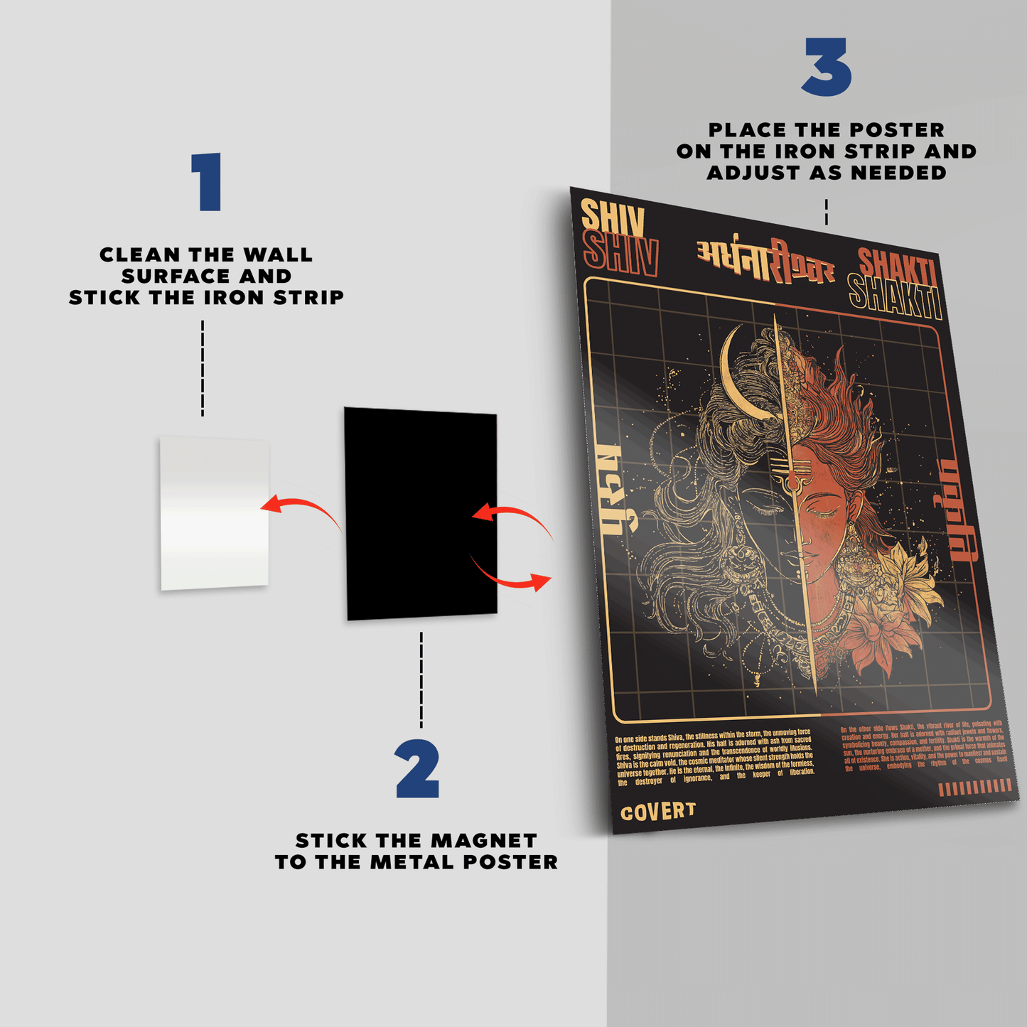 Ardhanarishwar Metal Poster Covert