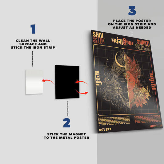 Ardhanarishwar Metal Poster Covert