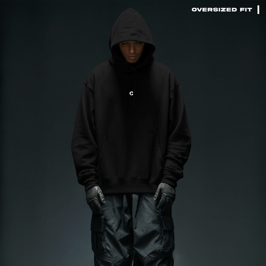 Basics Hoodie - Black Covert