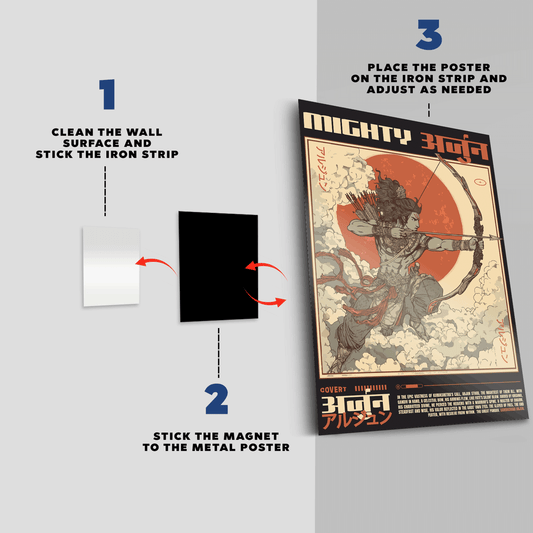 Gandivdhari Arjun Metal Poster Covert