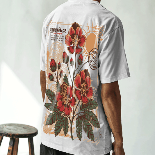 Gulmohar Oversized T-shirt Covert