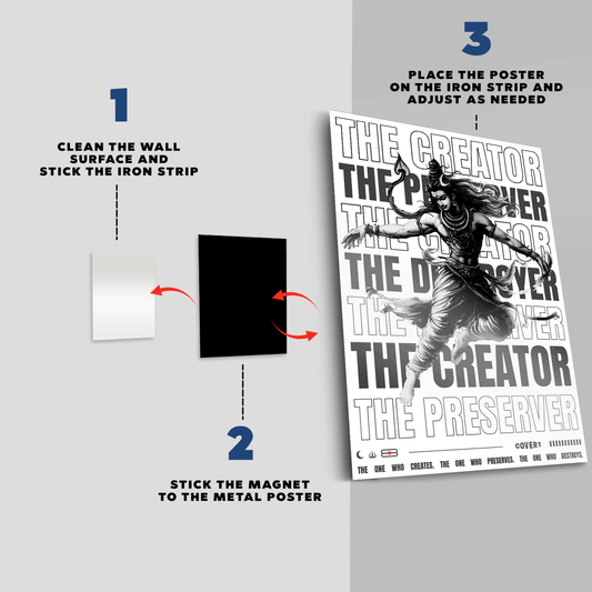 The Cosmic Dancer Metal Poster Covert