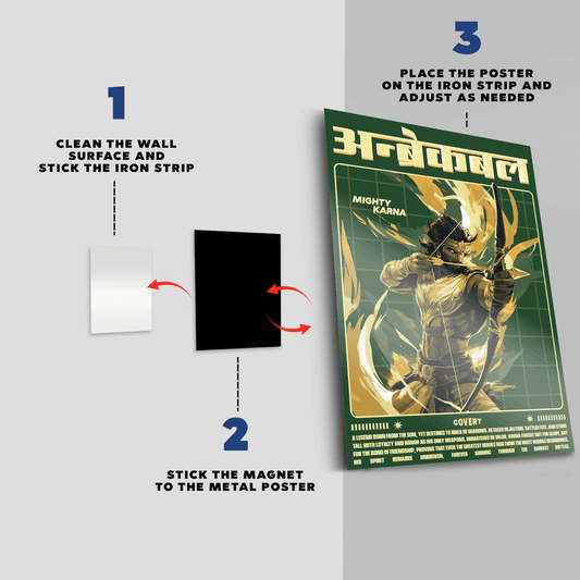 Karna: The Unbroken Warrior Metal Poster Covert