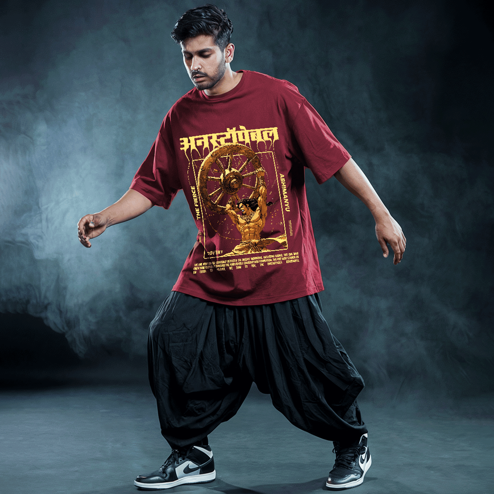 The Unstoppable Abhimanyu Oversized T-shirt