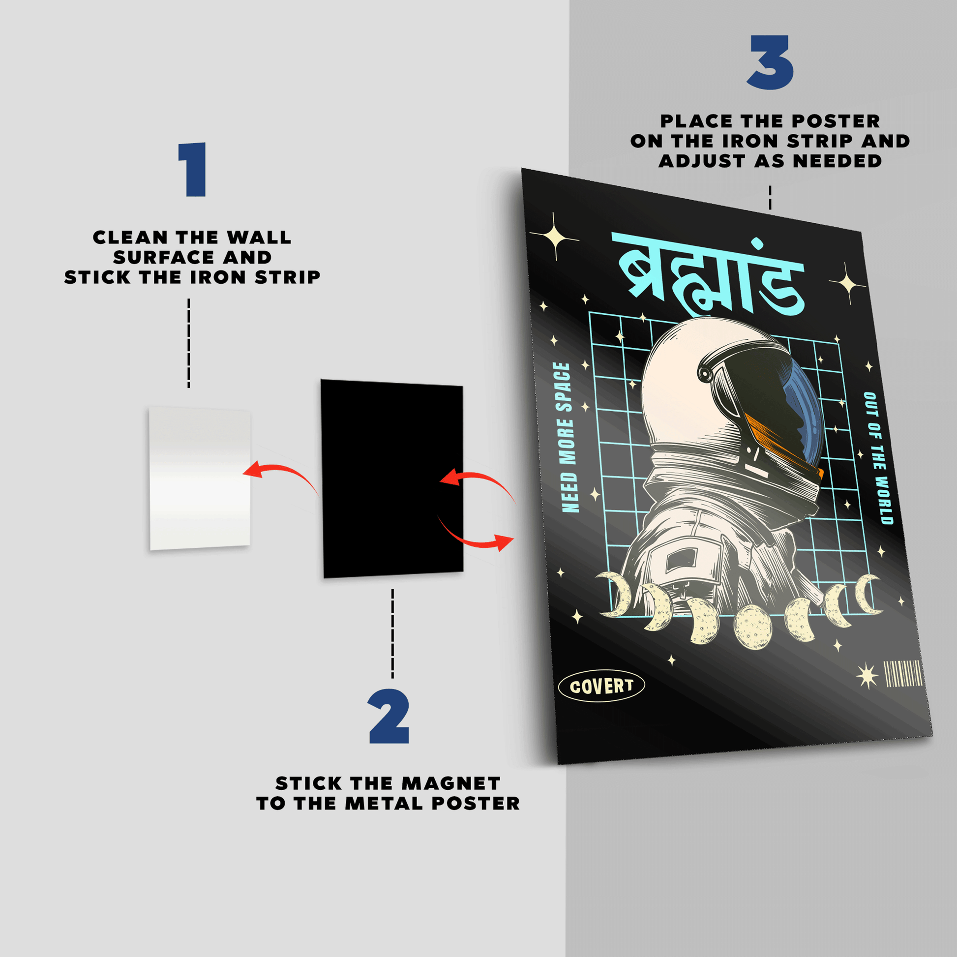 Space Traveler Metal Poster - Covert