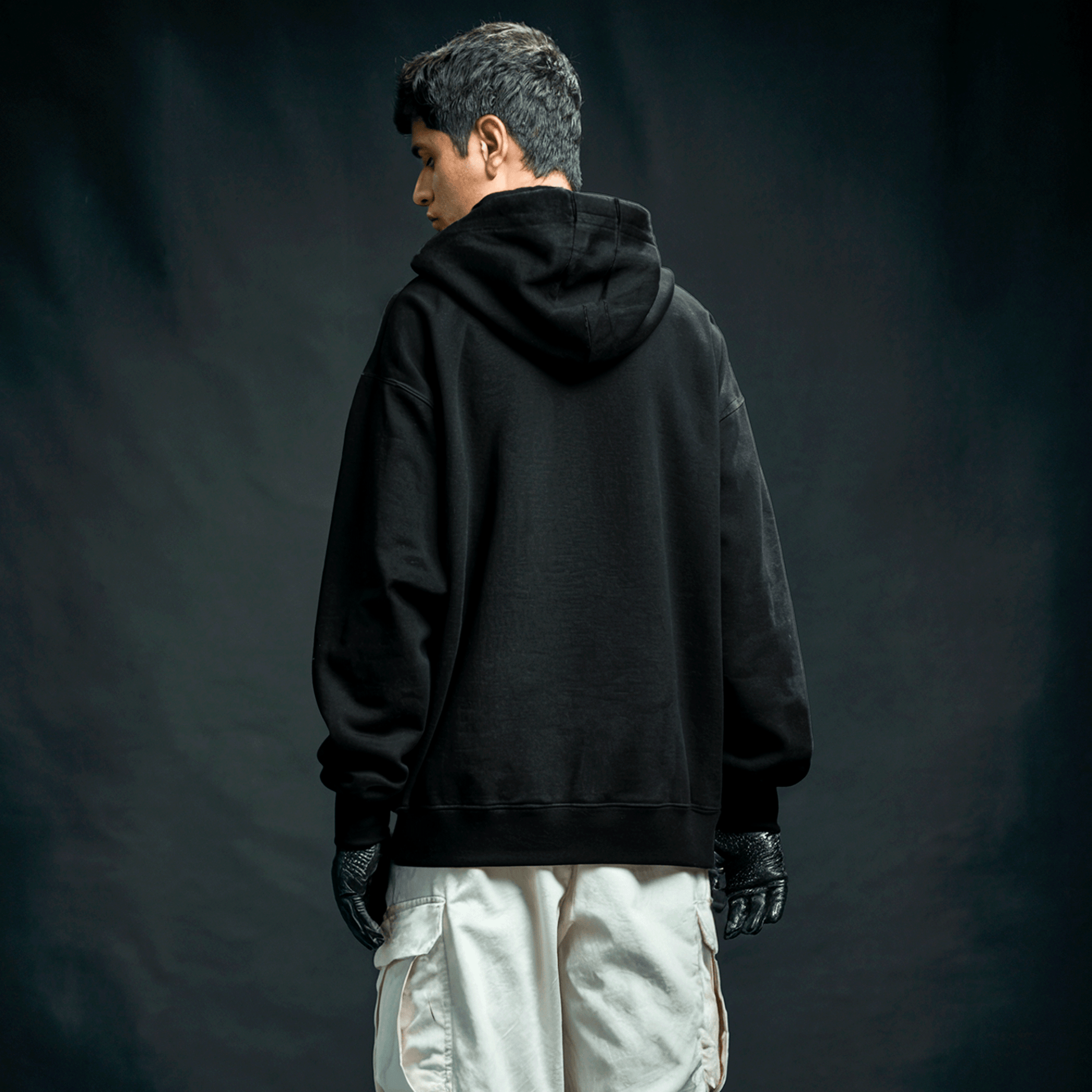 Basics Hoodie - Black Covert