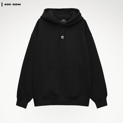 Basics Hoodie - Black Covert