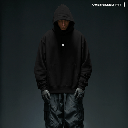 Basics Hoodie - Black Covert
