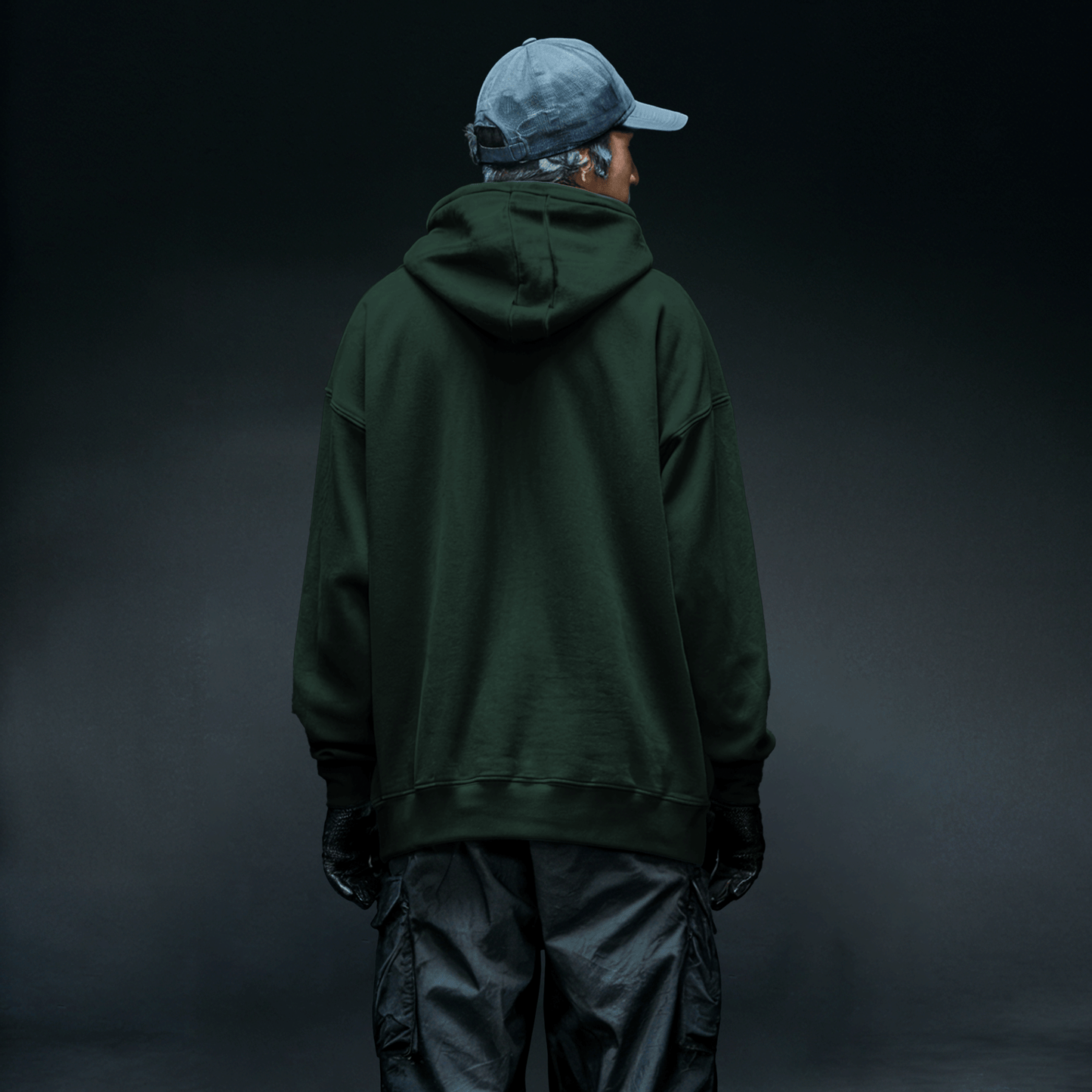 Basics Hoodie - Bottle Green Covert
