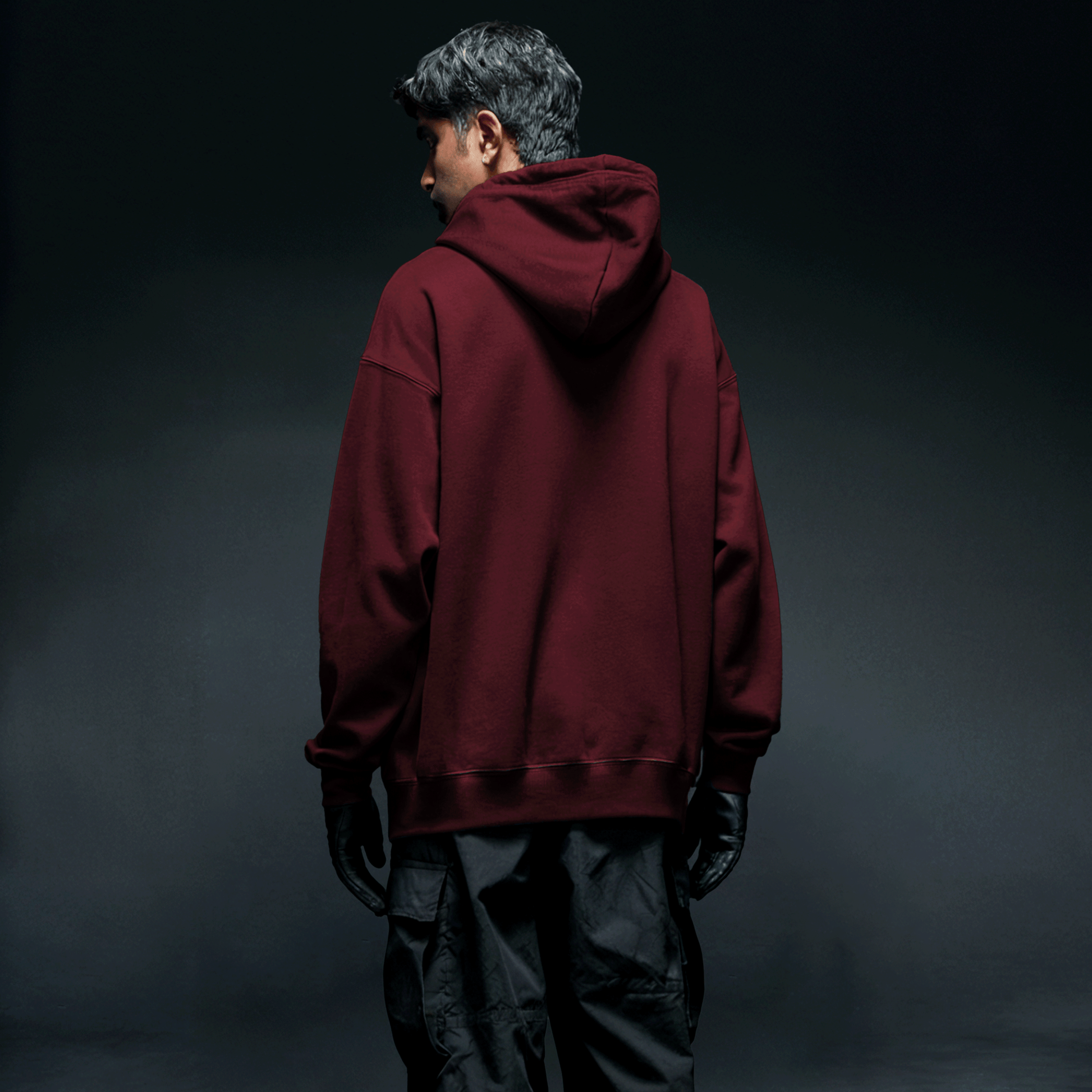 Basics Hoodie - Maroon Covert