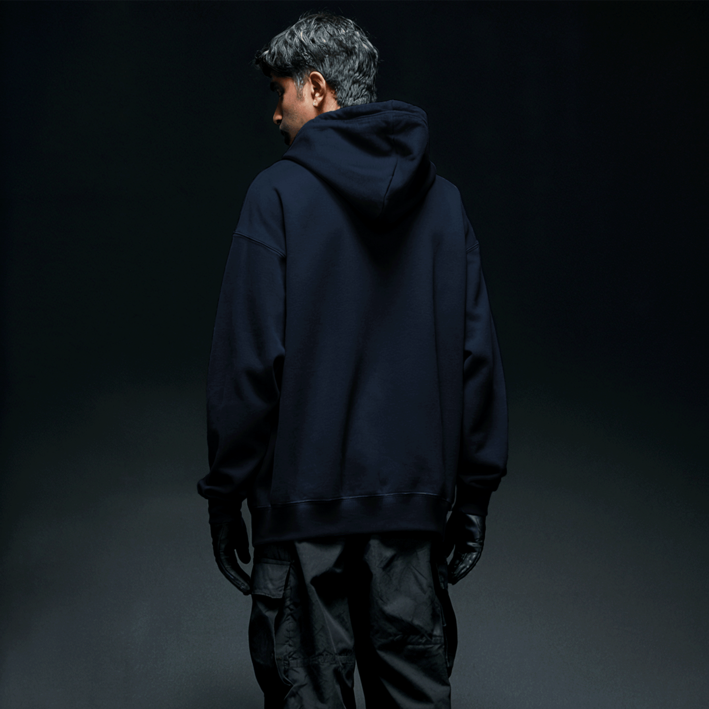 Basics Hoodie - Navy Blue Covert