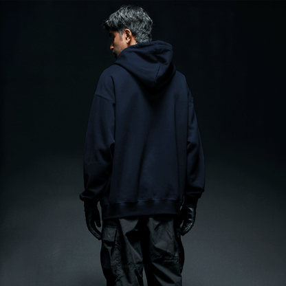Basics Hoodie - Navy Blue Covert
