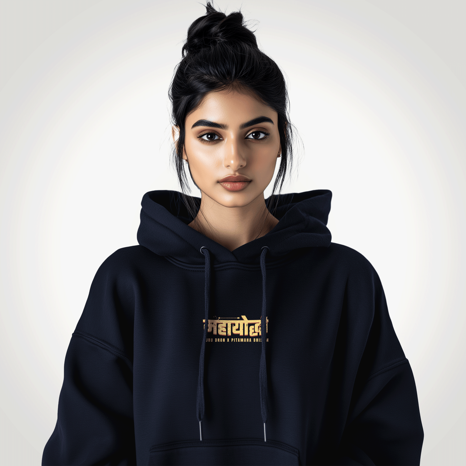 Guru Dron × Pitamaha Bhishm Oversized Hoodie Covert