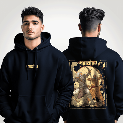 Guru Dron × Pitamaha Bhishm Oversized Hoodie Covert