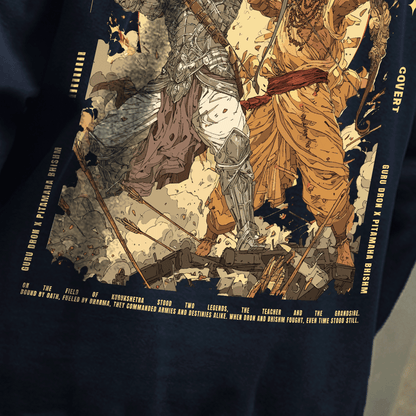 Guru Dron × Pitamaha Bhishm Oversized Hoodie Covert