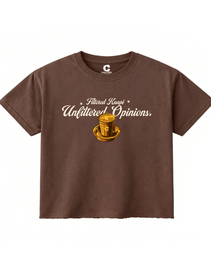 Filter Kaapi: Unfiltered Opinions T-shirt
