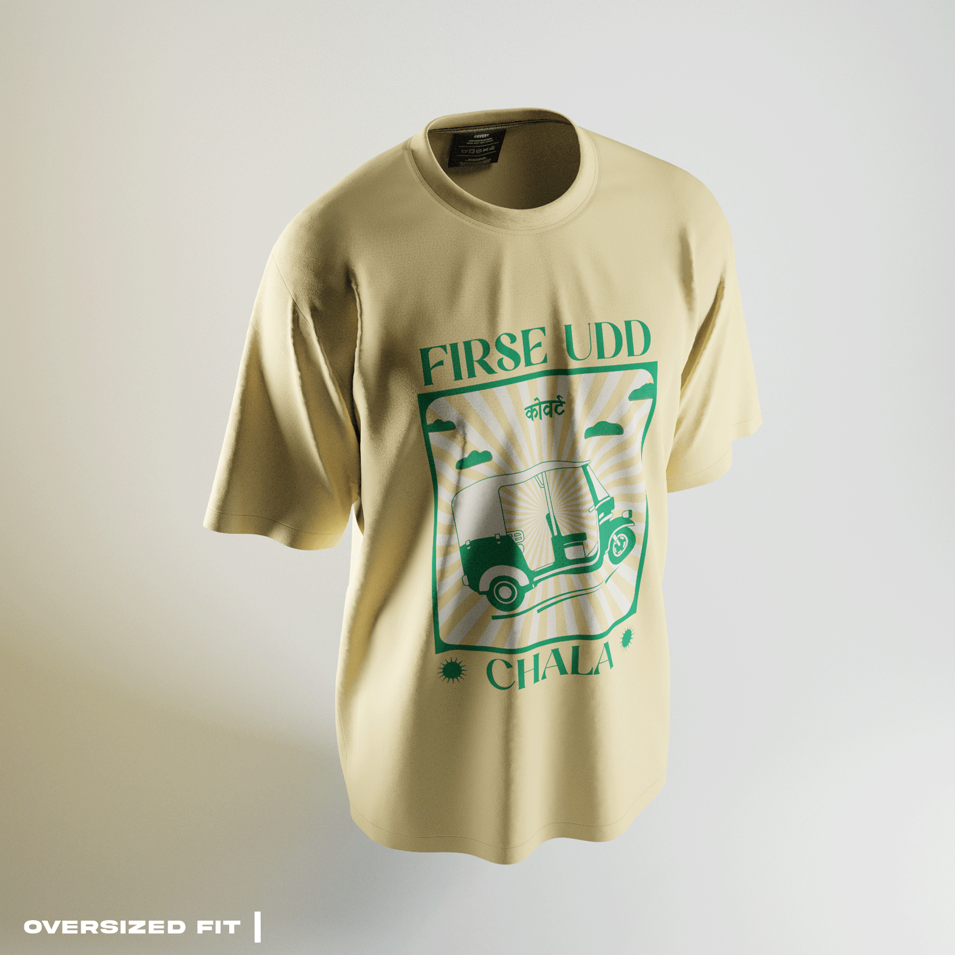 'Firse Udd Chala' Oversized T-shirt - Covert