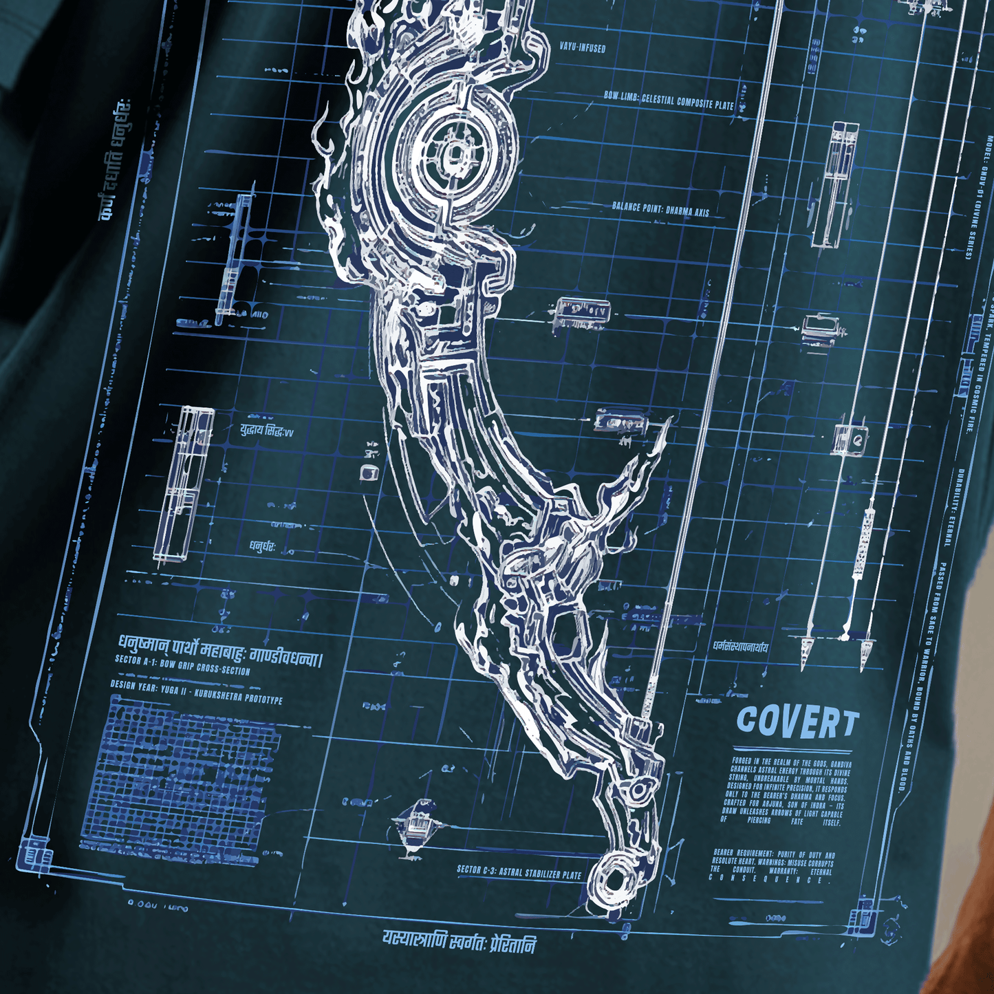 Gandiva: The Celestial Bow Oversized T-Shirt Covert