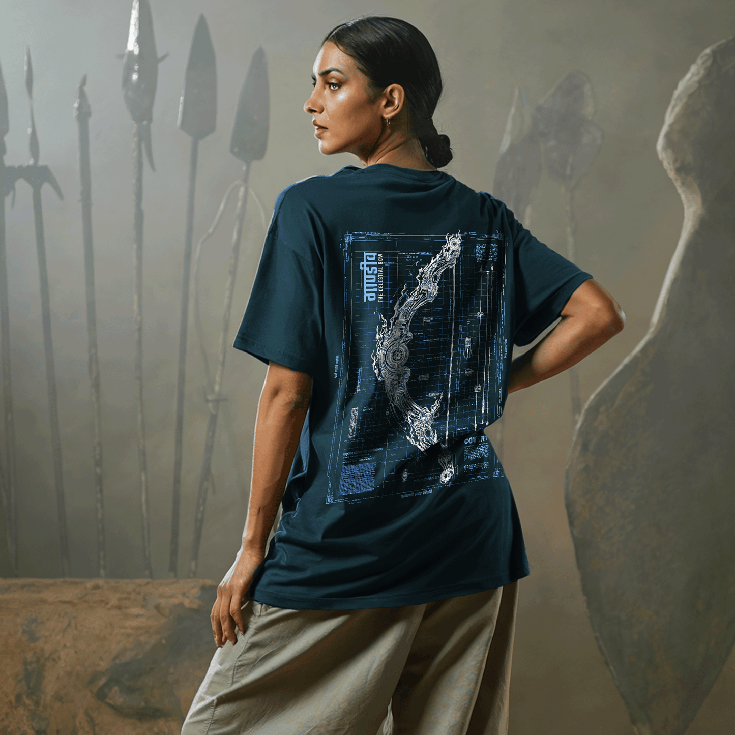 Gandiva: The Celestial Bow Oversized T-Shirt Covert