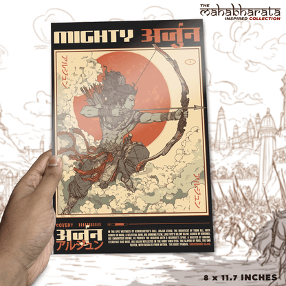 Gandivdhari Arjun Metal Poster - Covert