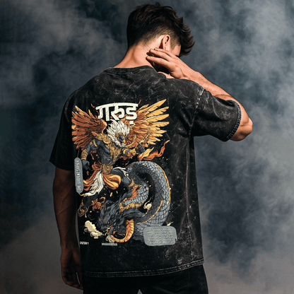 Garuda: The Serpent Slayer Oversized T-shirt - Covert