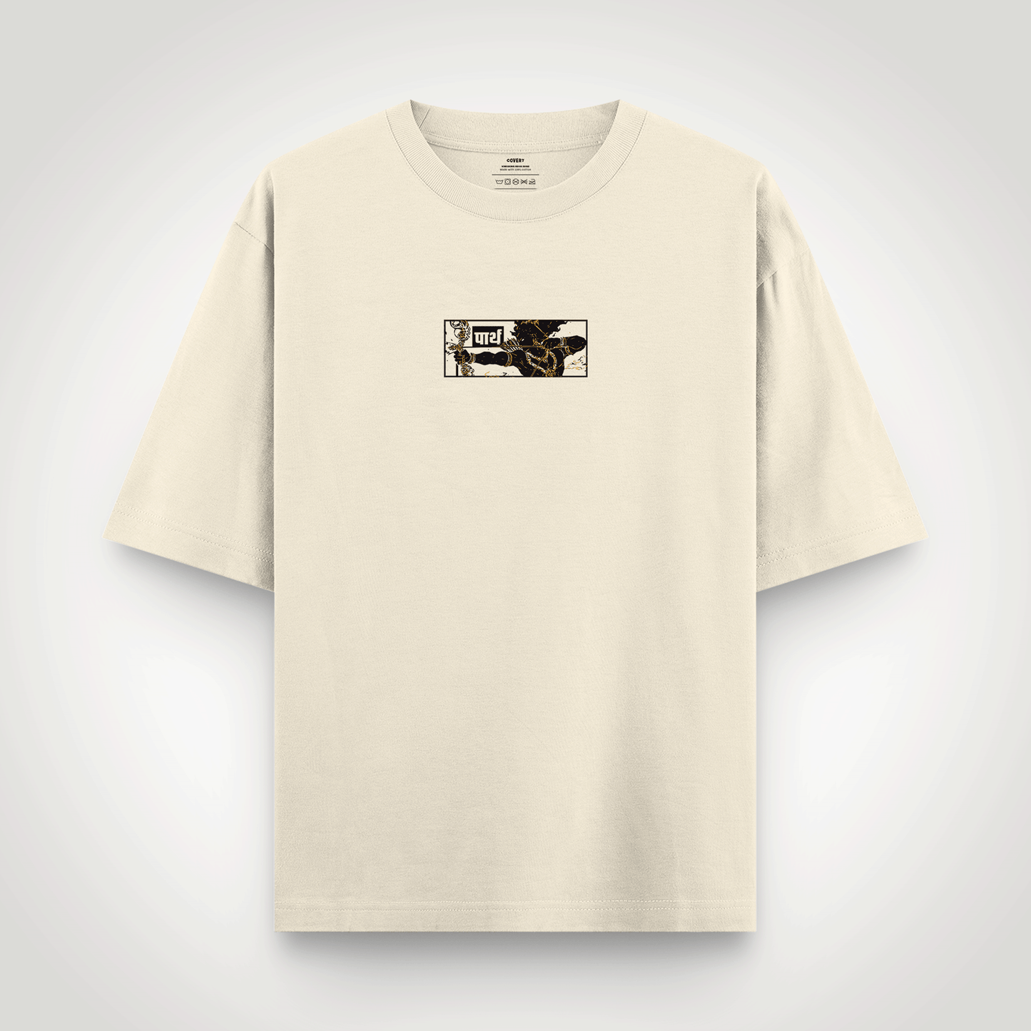 Parth: Fire and Peace Oversized T-Shirt Covert