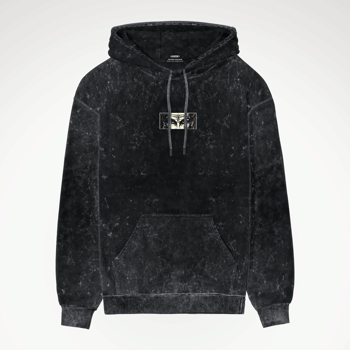 Rudra: The Storm Within Acid Wash Hoodie - Covert