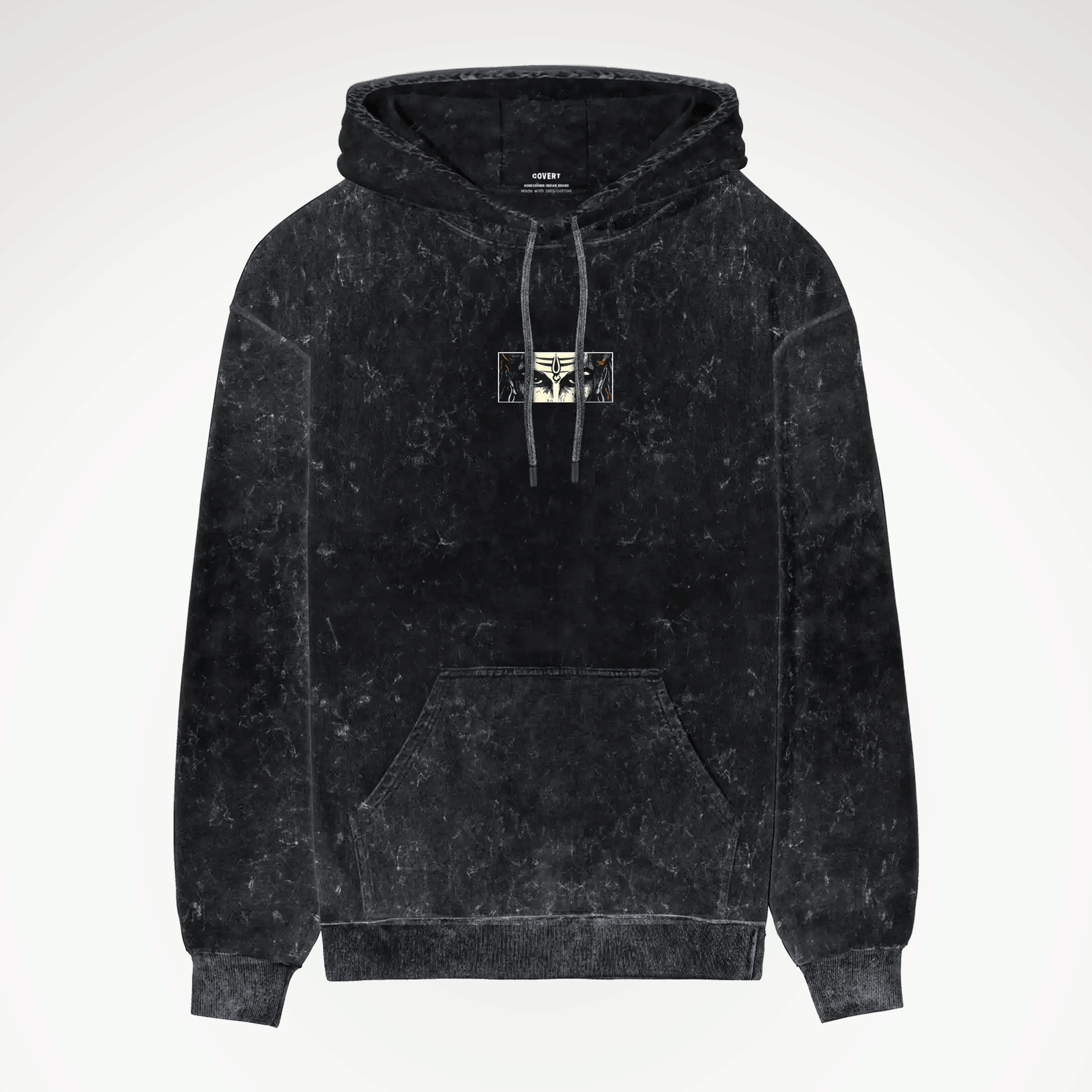 Rudra: The Storm Within Acid Wash Hoodie - Covert