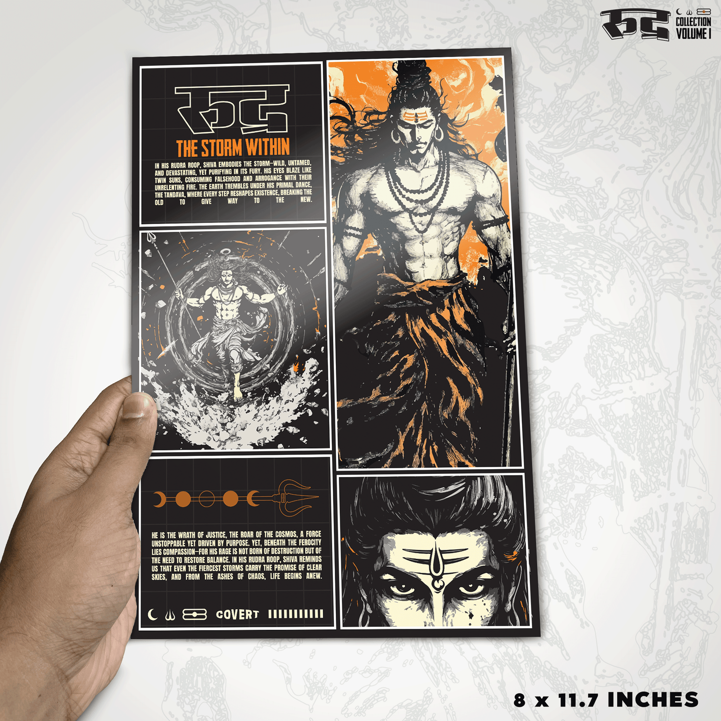Rudra: The Storm Within Metal Poster Covert