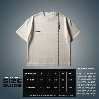 Boxy Fit Size Chart