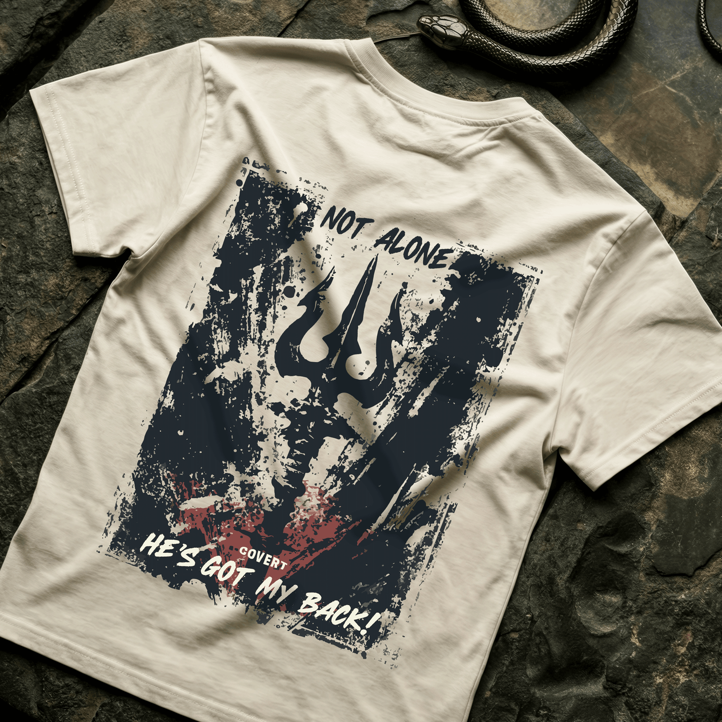 Shiva: He's Got Your Back T-shirt Covert