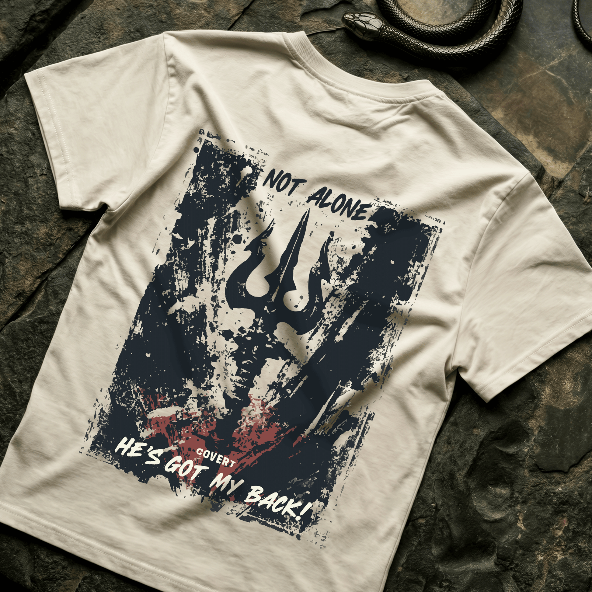 Shiva: He's Got Your Back T-shirt Covert