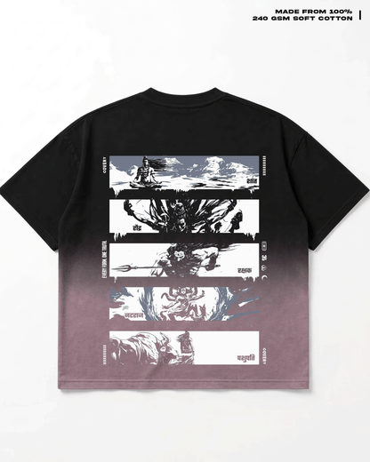 Forms Of Shiva (Ombre T-shirt) - Covert