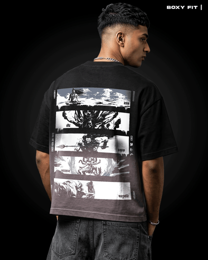 Forms Of Shiva (Ombre T-shirt) - Covert