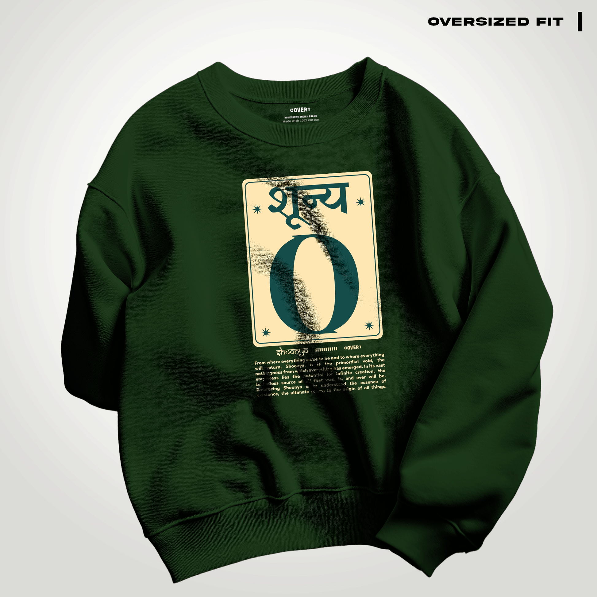 Shoonya Oversized Sweatshirt Covert