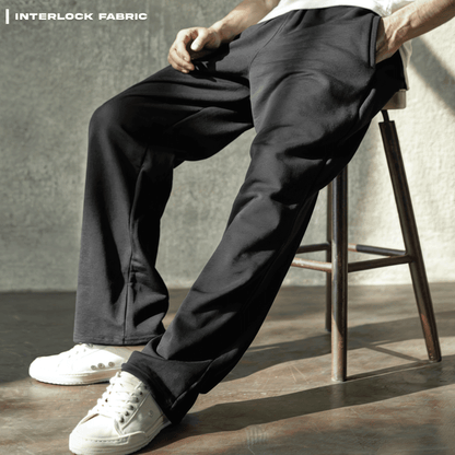Solids: Black Korean Sweatpants Covert