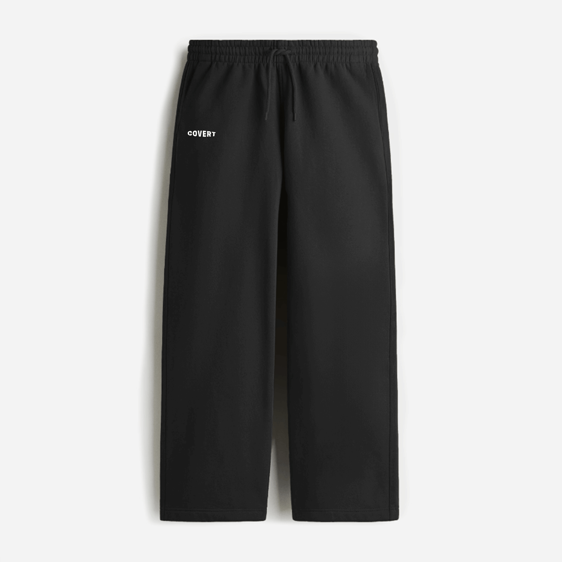 Solids: Black Korean Sweatpants Covert