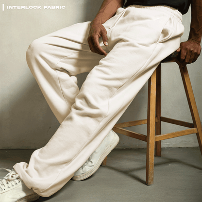 Solids: Off-white Korean Sweatpants Covert