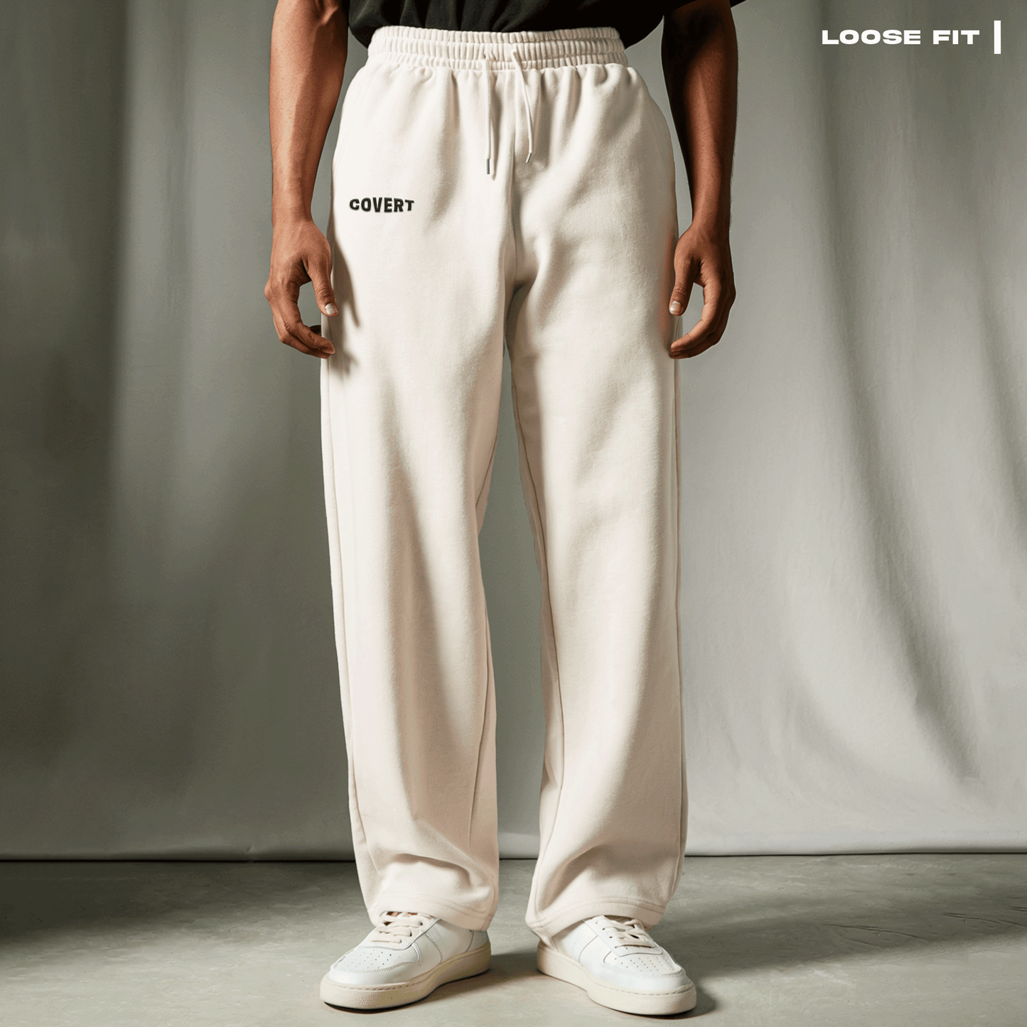 Solids: Off-white Korean Sweatpants Covert