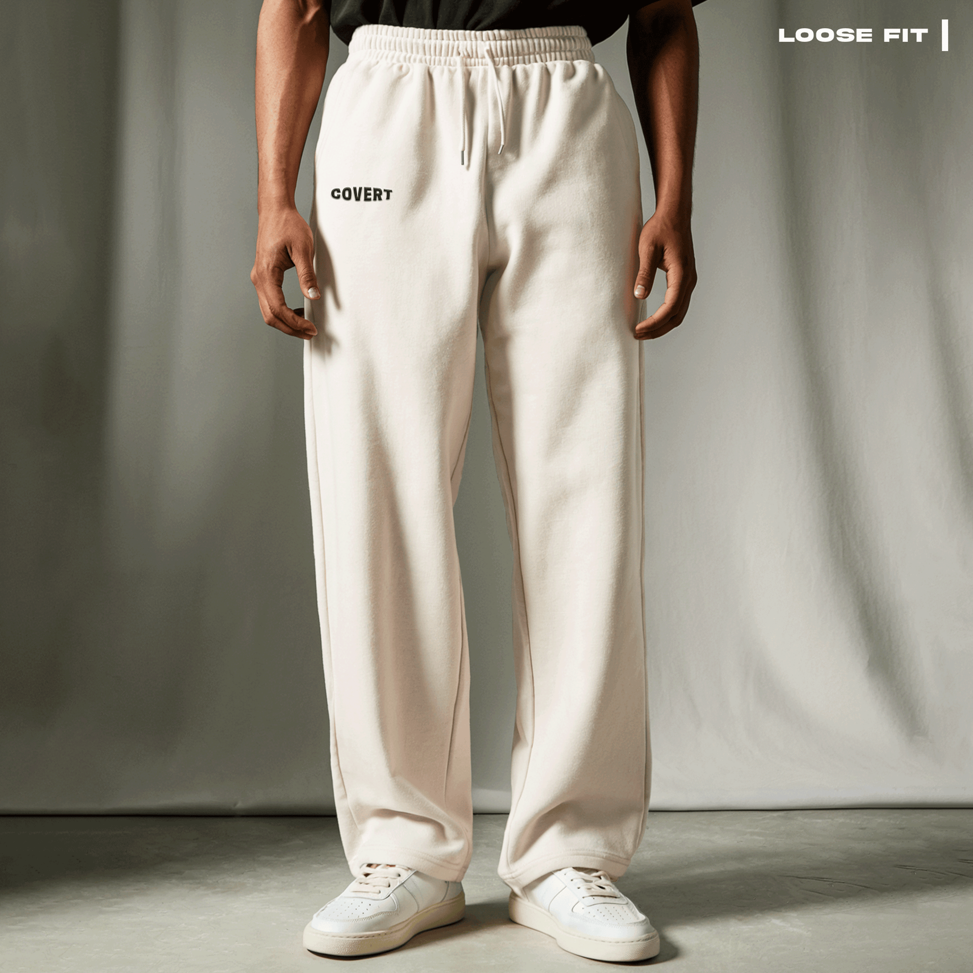Solids: Off-white Korean Sweatpants Covert