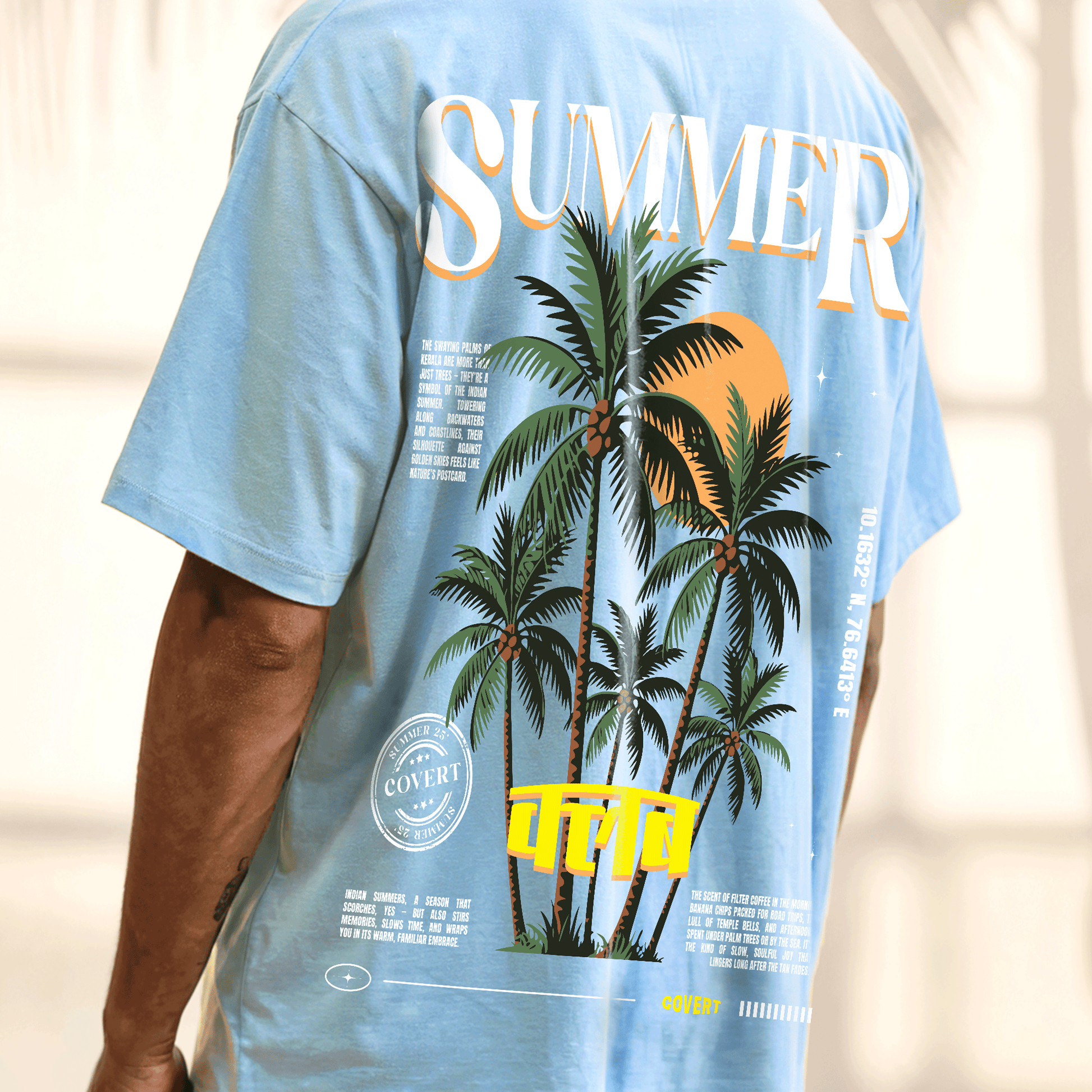 Summer Vacation Oversized T-shirt Covert