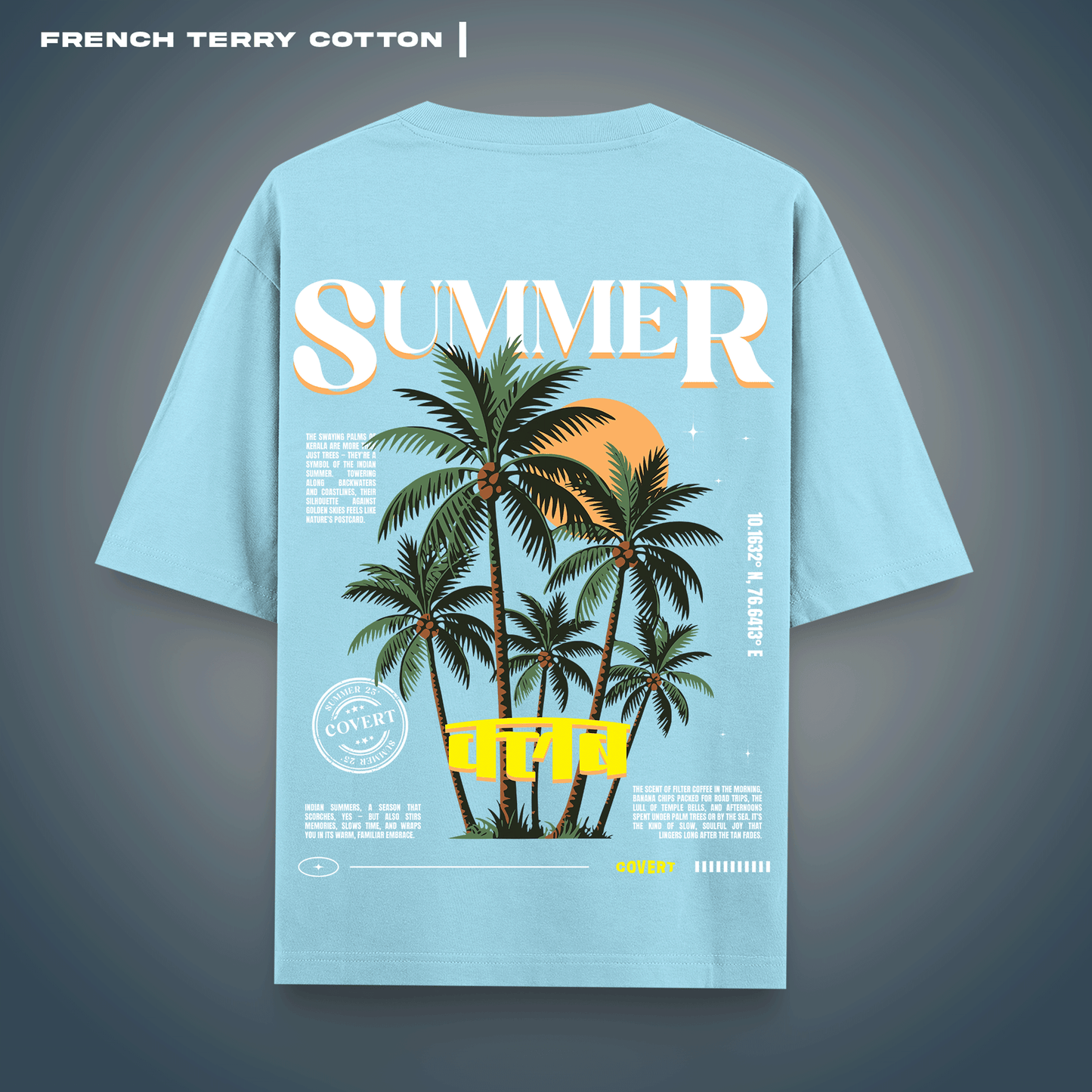 Summer Vacation Oversized T-shirt Covert