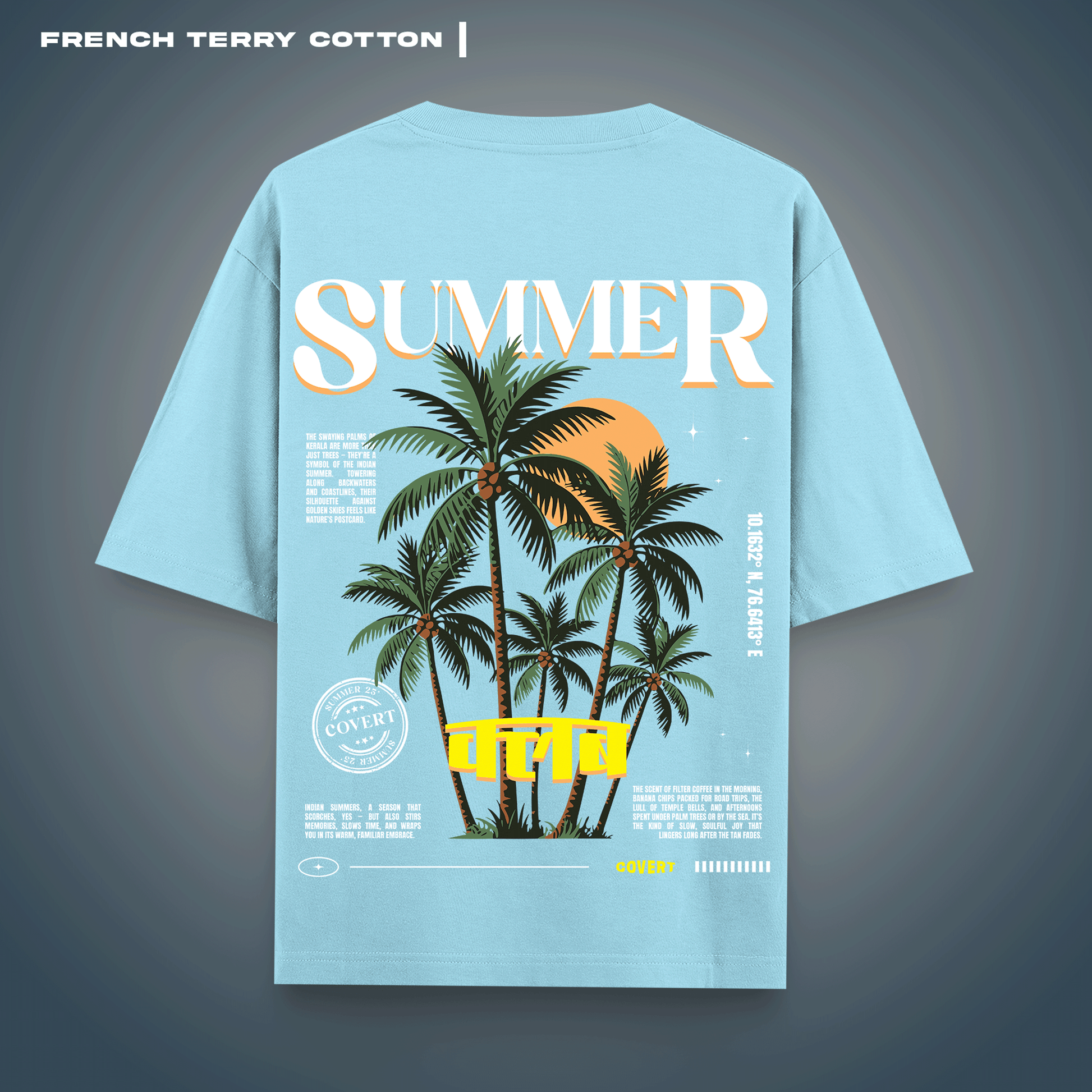 Summer Vacation Oversized T-shirt Covert