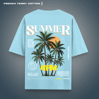 Summer Vacation Oversized T-shirt Covert