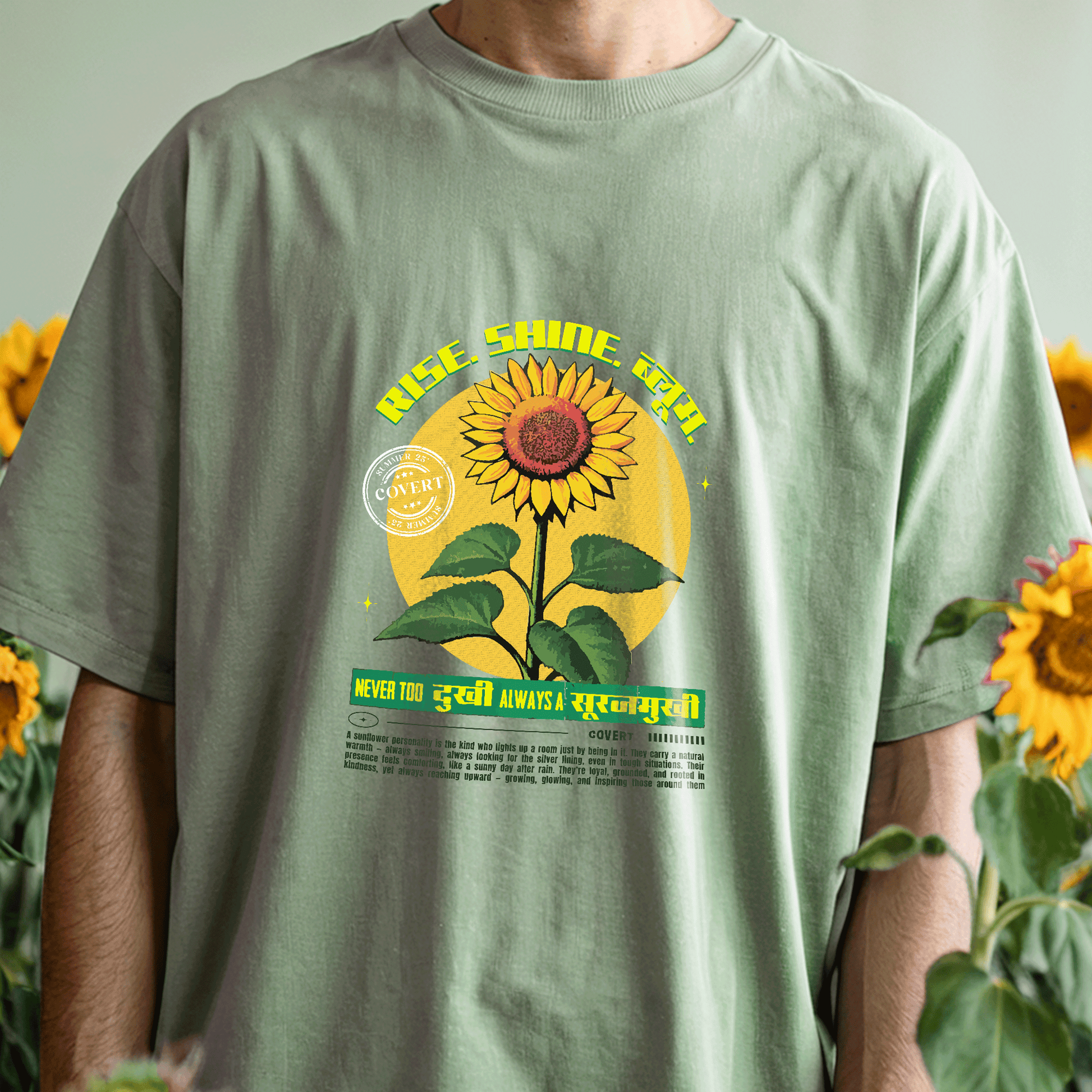 Surajmukhi Oversized T-shirt Covert