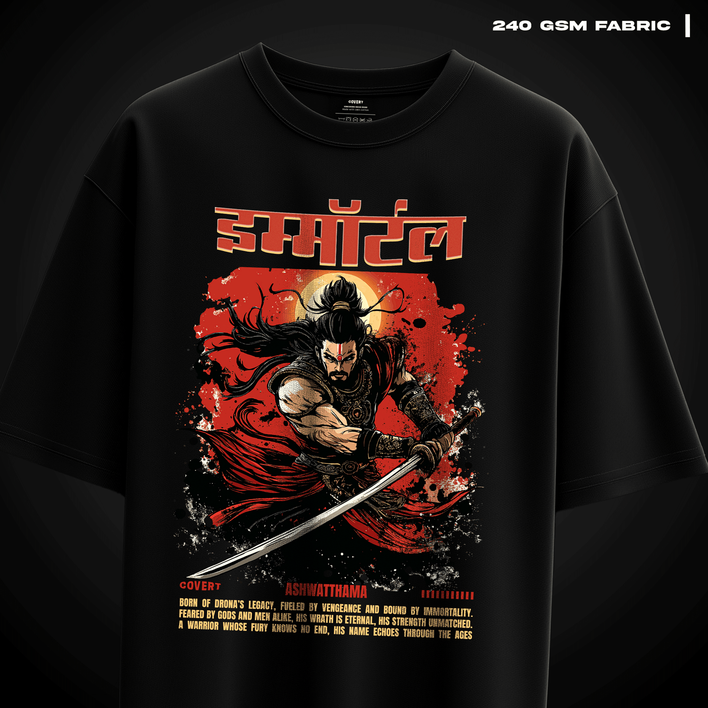 The Immortal Ashwatthama Oversized T-shirt - Covert