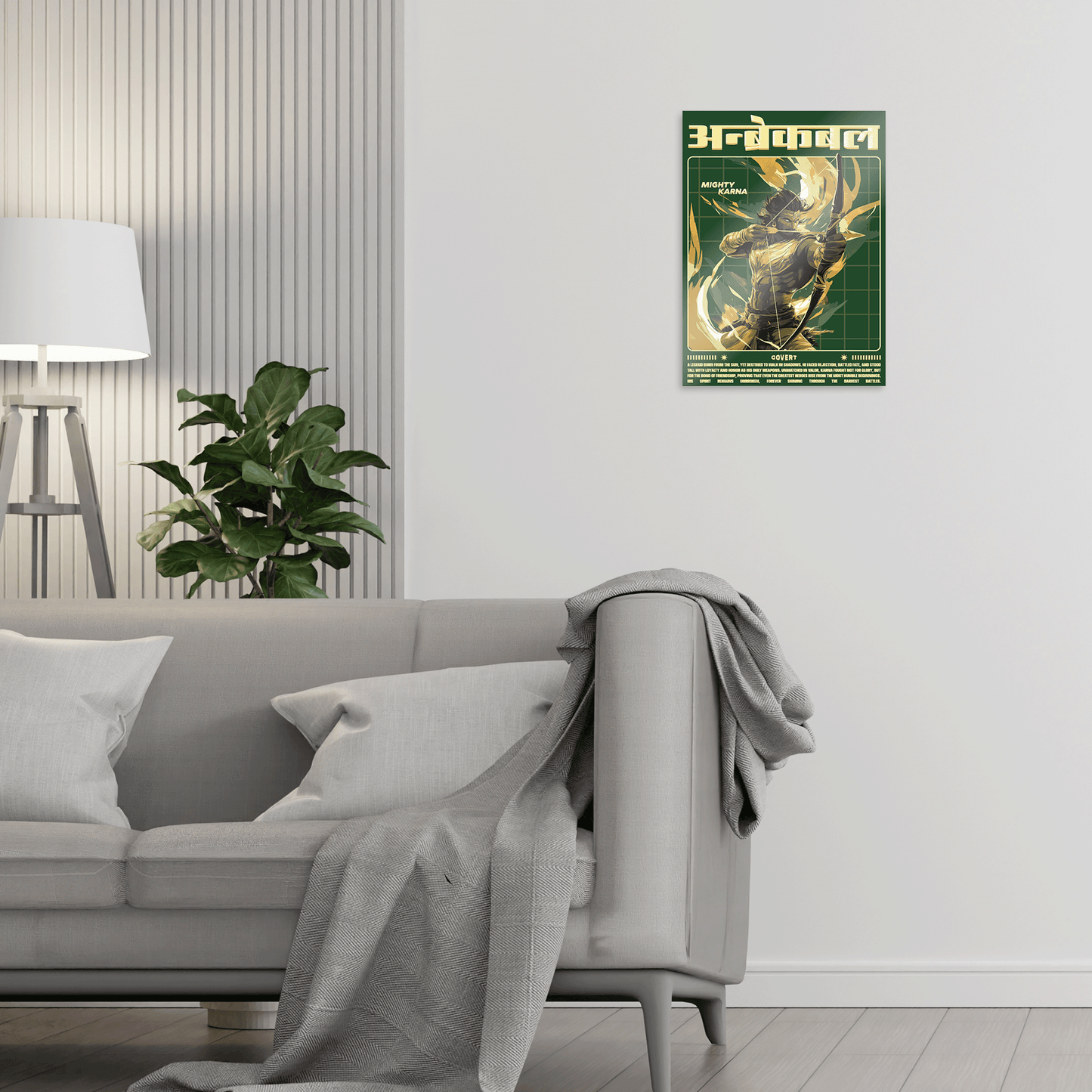 Karna: The Unbroken Warrior Metal Poster Covert