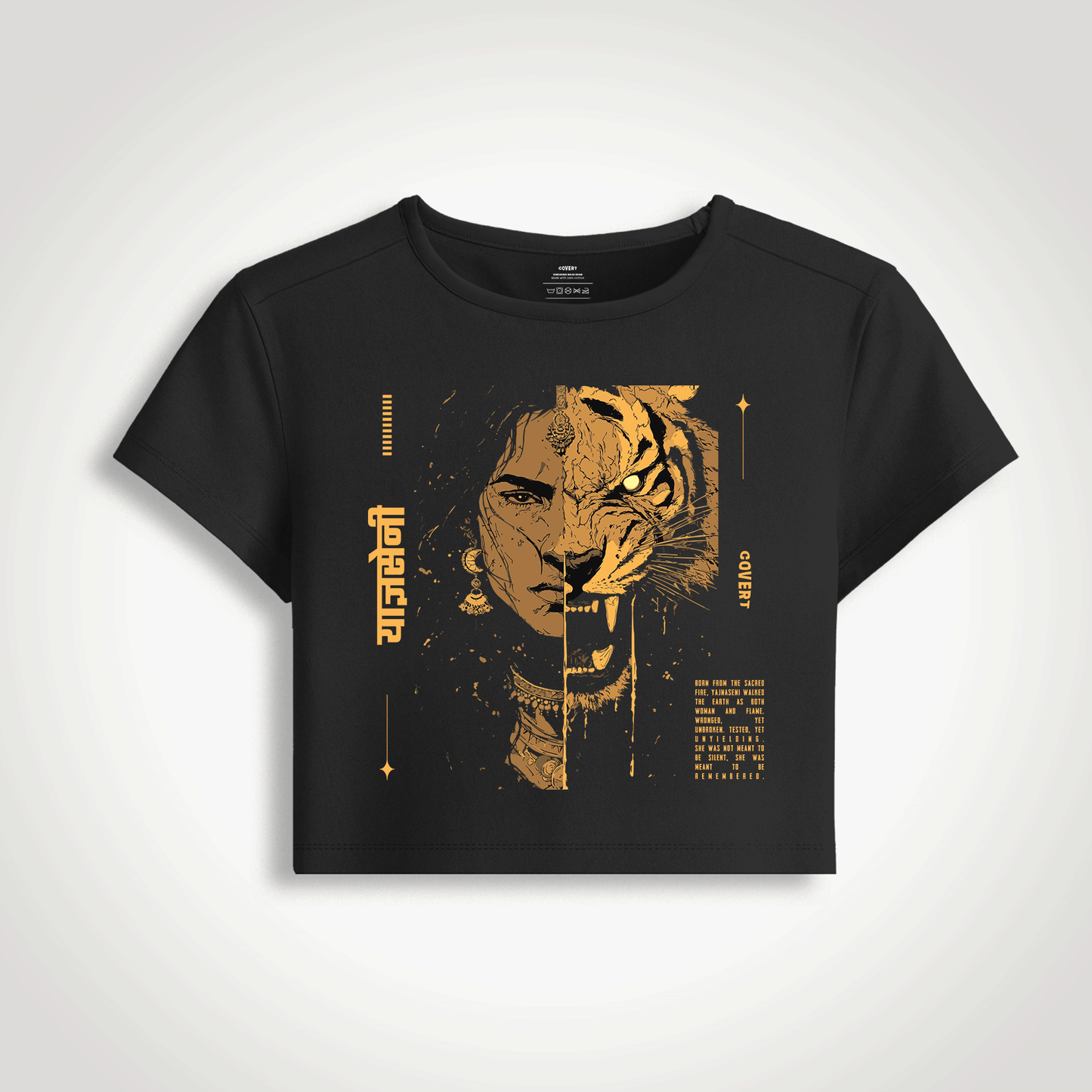 Yajnaseni: Draupadi Baby Tee Covert